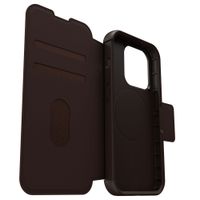 OtterBox Étui de télephone portefeuille Strada MagSafe Apple iPhone 15 Pro - Marron