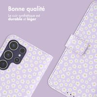 imoshion Étui de télephone portefeuille Design Samsung Galaxy S25 Ultra - White Daisy