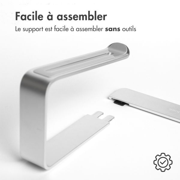 imoshion ﻿Socle pour ordinateur portable en aluminium - Socle pour ordinateur portable - Bureau - Universel - Argent