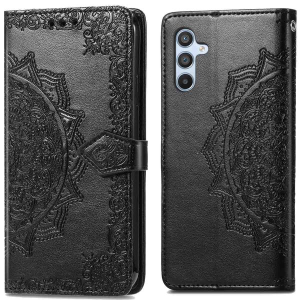 imoshion Etui de téléphone portefeuille Mandala Samsung Galaxy A34 (5G) - Noir