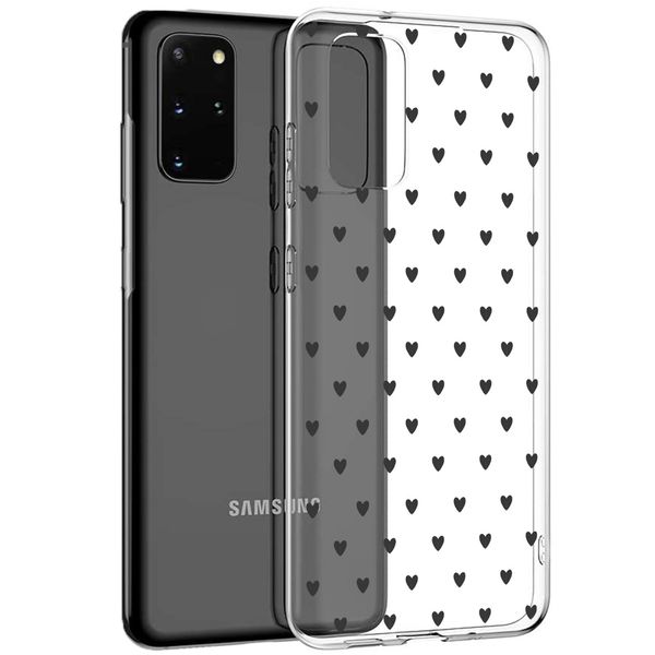 imoshion Coque Design Samsung Galaxy S20 Plus - Cœurs - Noir