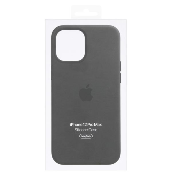 Apple Coque en silicone MagSafe Apple iPhone 12 Pro Max - Black