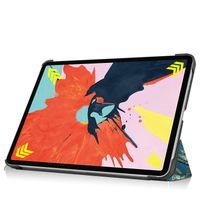 imoshion Coque tablette Design Trifold iPad Air 11 pouces (2024) M2 / Air 5 (2022) / Air 4 (2020) - Green Plant