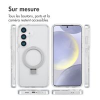 Accezz Coque Ring Stand avec MagSafe Samsung Galaxy S25 Plus - Transparent