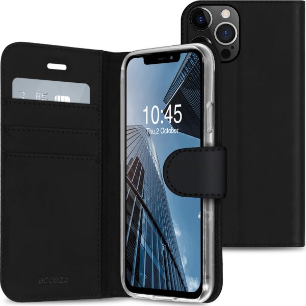 Accezz Étui de téléphone portefeuille Wallet iPhone 13 Pro - Noir