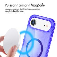 imoshion Coque Pailletée avec MagSafe Apple iPhone Air - Violet