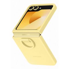 Samsung Original Coque en silicone Ring Samsung Galaxy Z Flip 6 / Flip 7 FE - Yellow