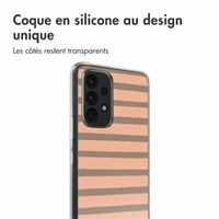 imoshion Coque Design Samsung Galaxy A53 - Striped peach reverse