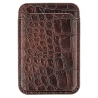 Selencia Porte-cartes Croco avec MagSafe - Choco Brown