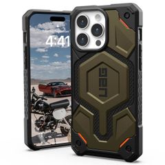 UAG Coque arrière Monarch Pro iPhone 15 Pro Max - Kevlar Element Green