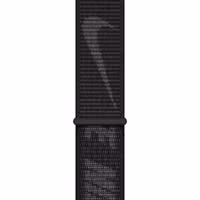 Apple Bracelet Nike Sport Loop Apple Watch Series 1 t/m 9 / SE (38/40/41 mm) | Series 10 / 11 (42 mm) - Black / Grey