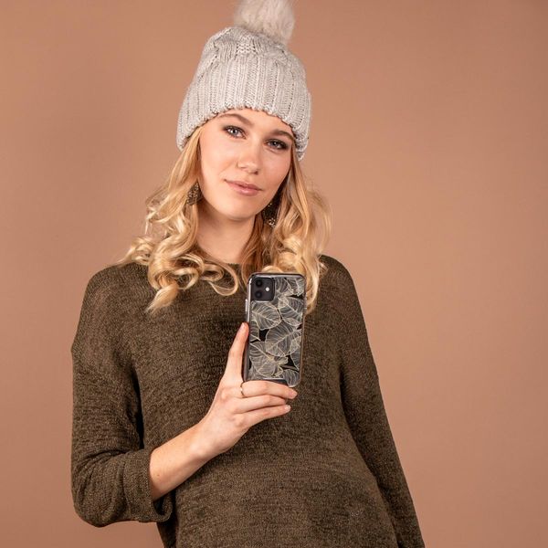 Selencia Coque très protectrice Zarya Fashion Samsung Galaxy A13 (4G) - Gold Botanic