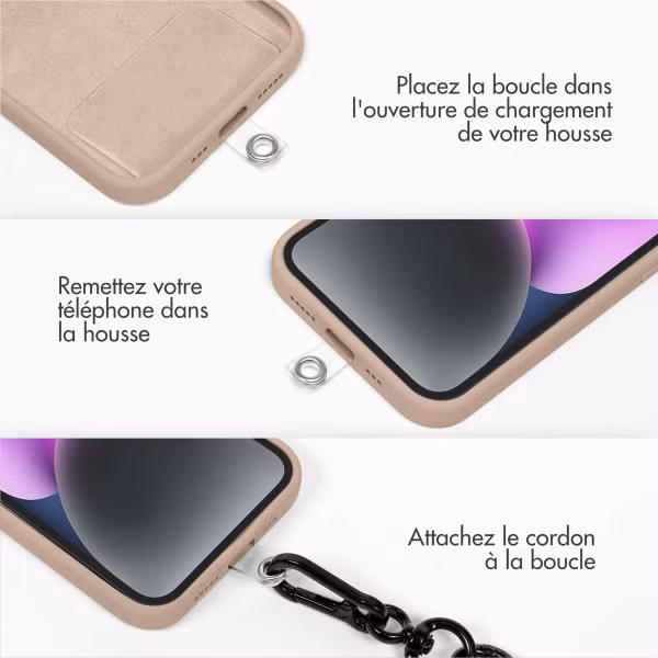 imoshion ﻿Cordon de téléphone universel taille unique - 10 mm d'épaisseur - Beige