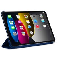 Decoded Textured Sillicon Slim Cover Apple iPad 11 (2025) 11 pouces A16 / iPad 10 (2022) 10.9 pouces - Navy Peony