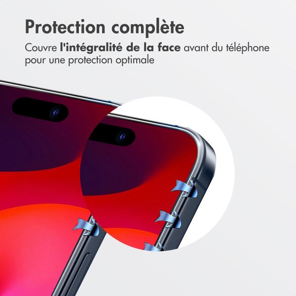 Accezz Protecteur d’écran en verre trempé + Applicateur Apple iPhone 17 Pro