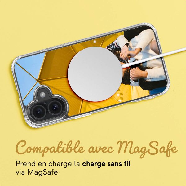 Concevez votre MagSafe Clear Case Apple iPhone 16 - Transparent