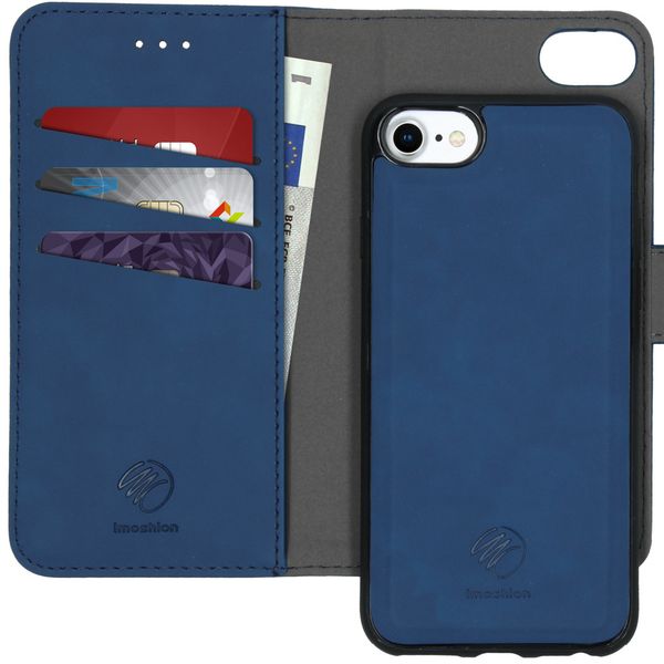 imoshion Etui de téléphone 2-en-1 amovible iPhone SE (2022 / 2020) /8 / 7 / 6(s) - Bleu foncé