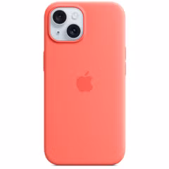 Apple Coque en silicone MagSafe Apple iPhone 15 - Guava