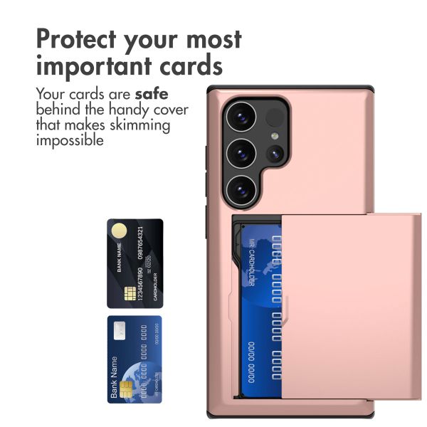 imoshion Coque arrière avec porte-cartes Samsung Galaxy S24 Ultra - Rose Doré