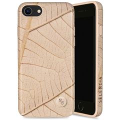 Selencia Aurora Coque Fashion iPhone SE (2022 / 2020) / 8 / 7 - ﻿Coque durable - 100 % recyclée - Earth Leaf Beige