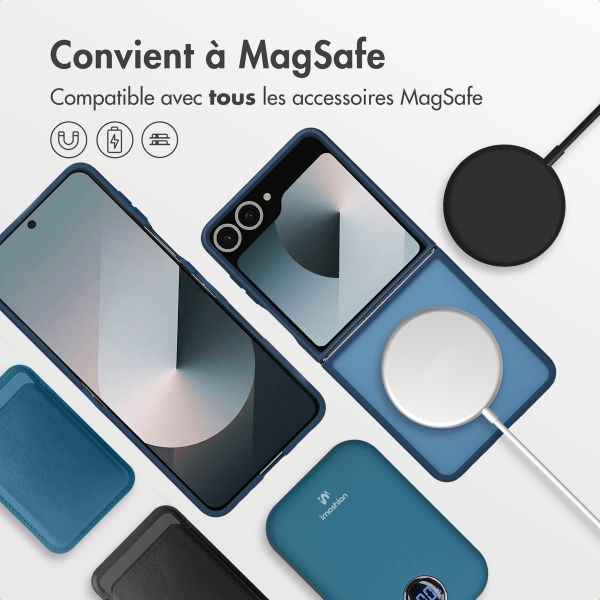 imoshion Coque Color Guard avec MagSafe Samsung Galaxy Z Flip 7 - Bleu foncé
