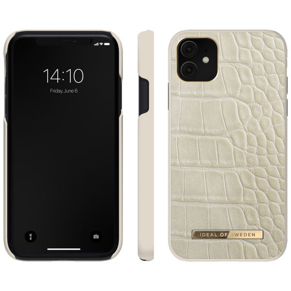 iDeal of Sweden Coque Atelier iPhone 11 - Caramel Croco