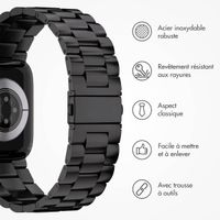 imoshion Bracelet en acier Apple Watch Series 1 á 9 / SE (38/40/41 mm) | Series 10 / 11 (42 mm) - Noir