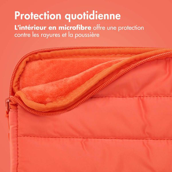 imoshion Pochette ordinateur Puffer 13-14 pouces - Apricot Crush Orange