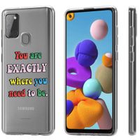 imoshion Coque Design Samsung Galaxy A21s - Quote - Multicolor