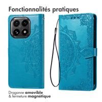 imoshion Etui de télephone Mandala Xiaomi 15T - Turquoise