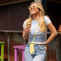 imoshion Coque design en silicone avec cordon Apple iPhone 11 Pro - Flower Yellow