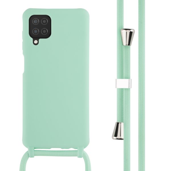 imoshion ﻿Coque en silicone avec cordon Samsung Galaxy A12 - Menthe verte