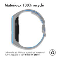 imoshion Bracelet sportif en silicone Samsung Galaxy Fit 2 - Gris / Bleu