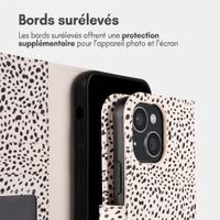 imoshion Étui de télephone portefeuille Design Apple iPhone 15 - Desert Dots