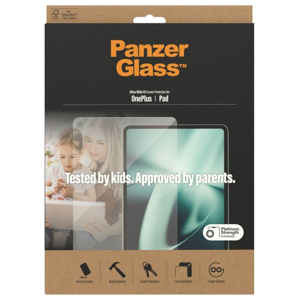 PanzerGlass Protection d'écran Ultra-Wide Fit Anti-bactérienne OnePlus Pad