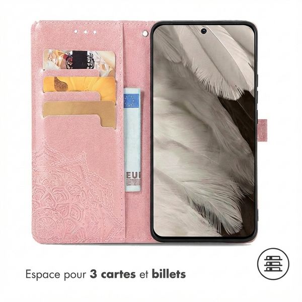 imoshion Etui de télephone Mandala Google Pixel 8 - Rose Doré