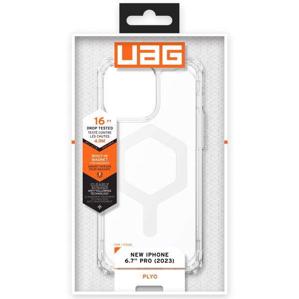 UAG Coque Plyo MagSafe iPhone 15 Pro Max - Ice / Blanc