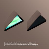 Selencia Coque tablette Riva Samsung Galaxy Tab A11 Plus - Mocha Brown