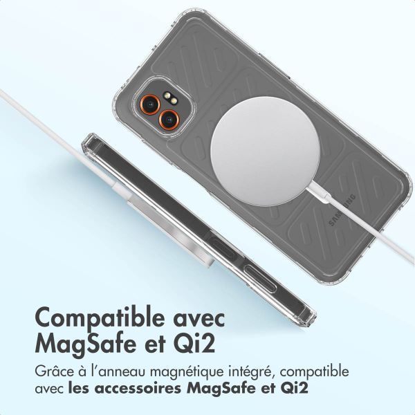 Accezz Coque arrière Xtreme Impact avec MagSafe Samsung Galaxy Xcover 7 Pro - Transparent