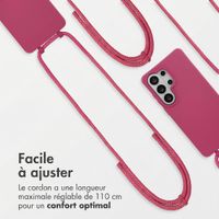 imoshion Coque arrière Color avec cordon amovible et MagSafe Samsung Galaxy S26 Ultra - Raspberry