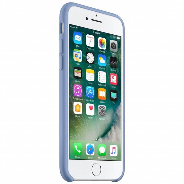 Apple Coque en silicone Apple iPhone SE (2022 / 2020) / 8 / 7 - Azure