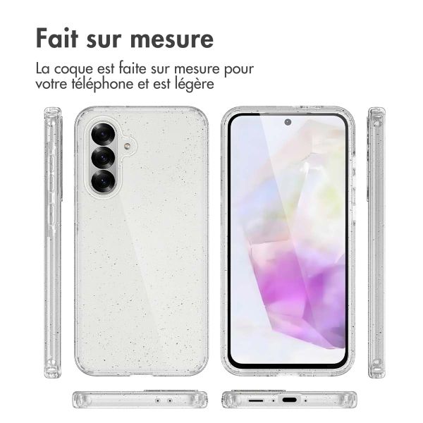 imoshion Coque Pailletée Samsung Galaxy A36 - Paillettes Transparent