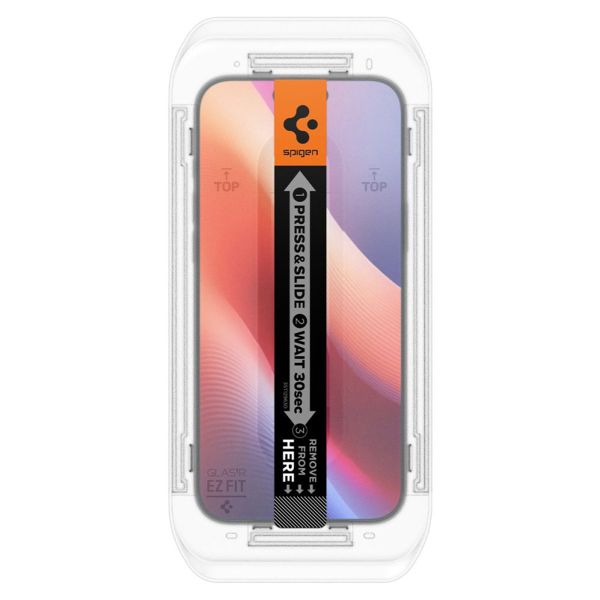Spigen EZ Fit Glas.tR avec plateau d'installation - 1 pack Apple iPhone 16 Pro