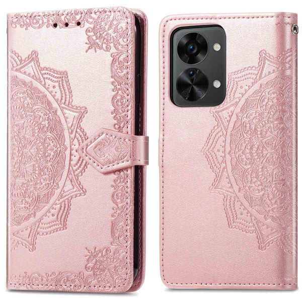 imoshion Etui de télephone Mandala OnePlus Nord 2T - Rose Doré