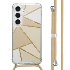 imoshion Coque Design avec cordon Samsung Galaxy S25 - Beige Graphic
