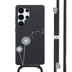 imoshion Coque design en silicone avec cordon Samsung Galaxy S25 Ultra - Dandelion Black