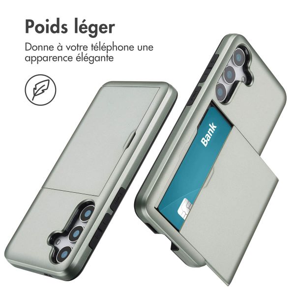 imoshion Coque arrière avec porte-cartes Samsung Galaxy S25 - Vert