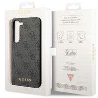 Guess Coque arrière 4G Classic Logo Charm Samsung Galaxy S24 Plus - Noir