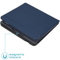 imoshion ﻿Slim Hard Sleepcover avec support Kobo Libra 2 / Tolino Vision 6 - Bleu foncé