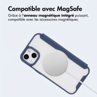 imoshion Bookcase transparente avec MagSafe Apple iPhone 14 / 13 - Bleu